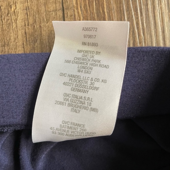 Lisa Rinna QVC  Wrap-Front Pull-On Pants XL Women 18 Plus NWOT Navy Blue RHBH - Picture 4 of 6